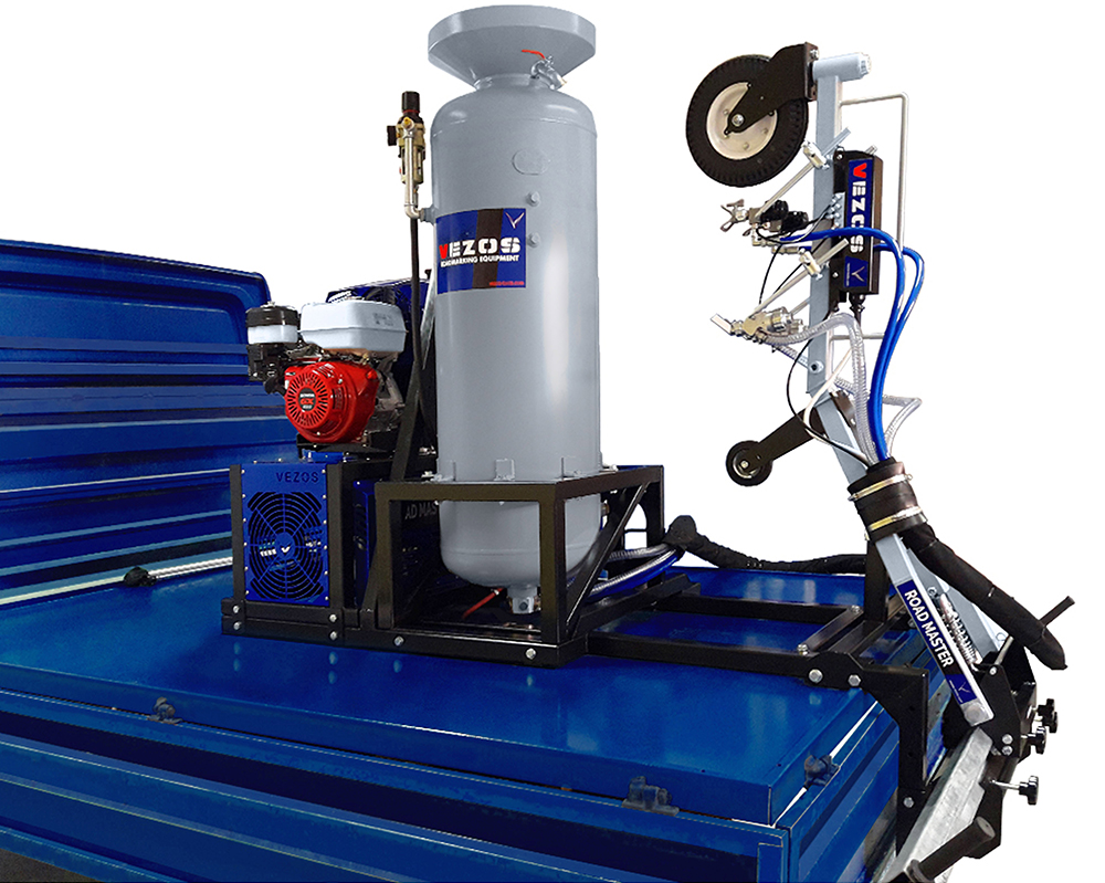 vezos line striping truck - road marking truck - line marking truck