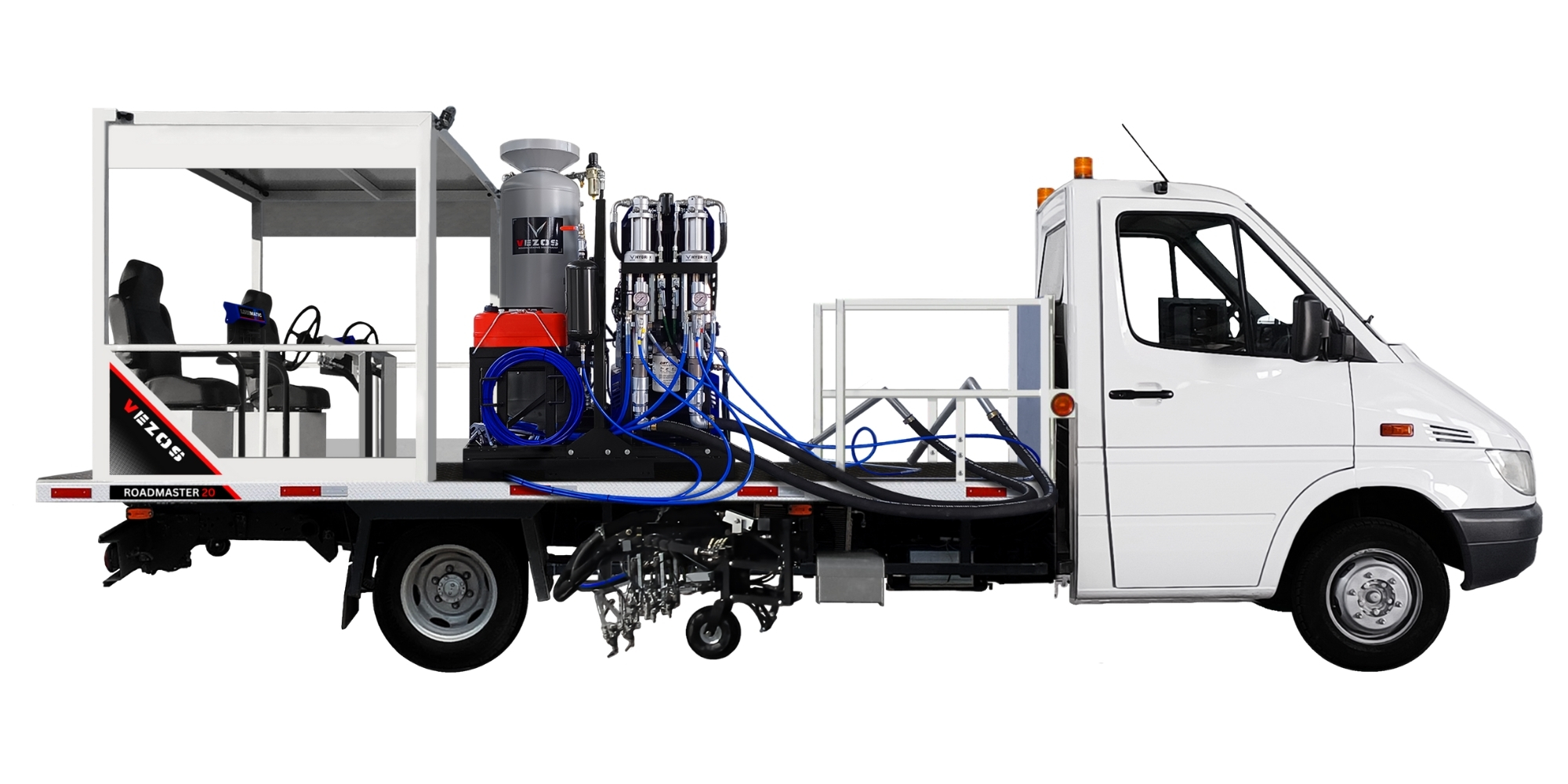 vezos line striping truck - road marking truck - line marking truck