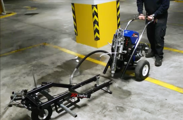 line striping machine - vezos construction